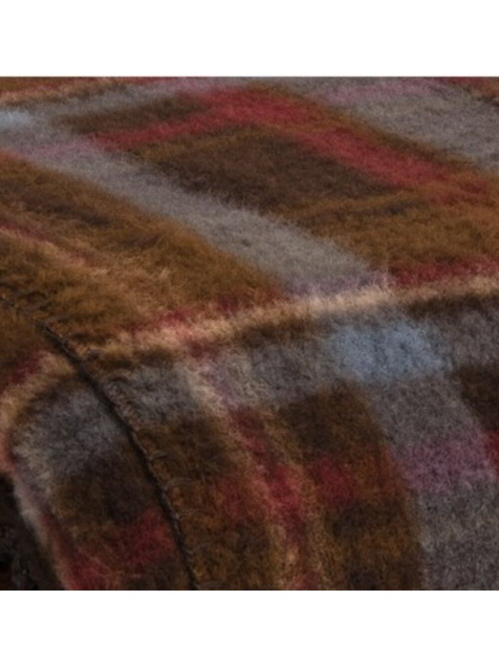 NATE BERKUS Plaid Faux Cashmere Blanket - Picture 3 of 3